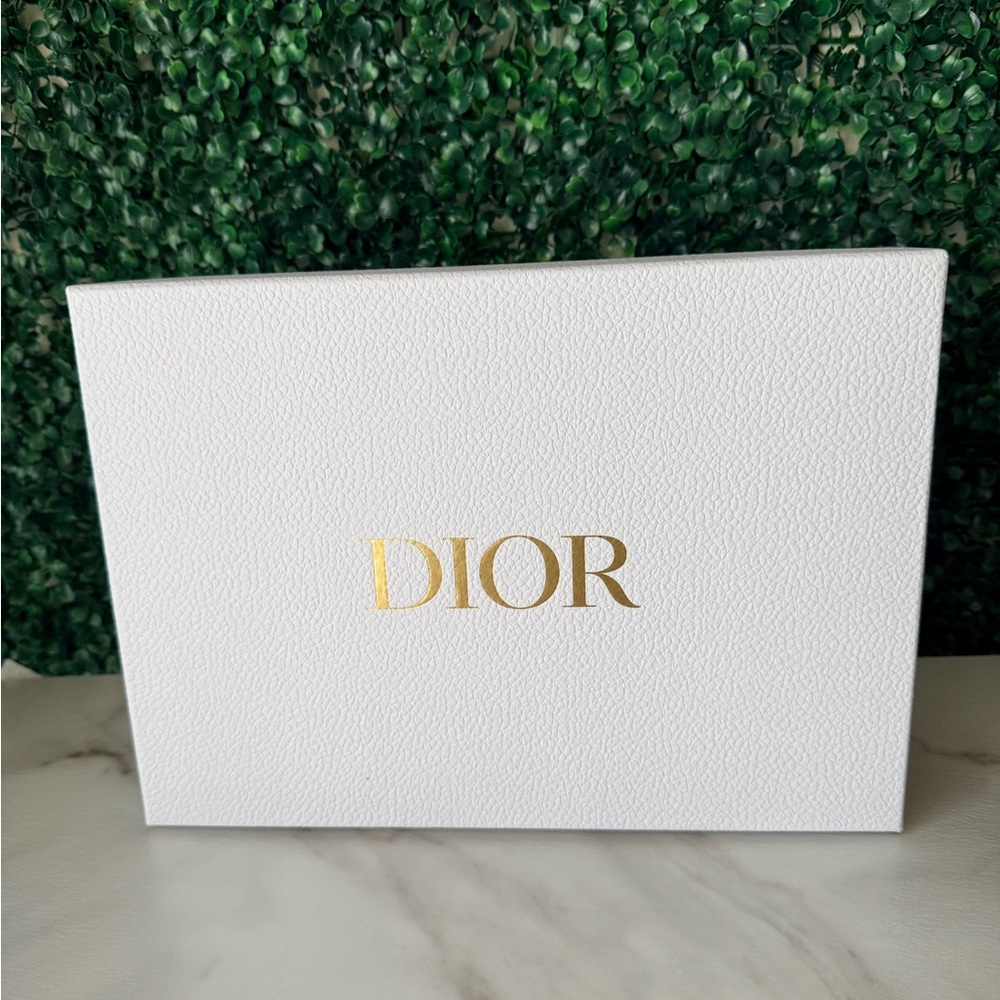 Dior White Gift Box with Gold Logo